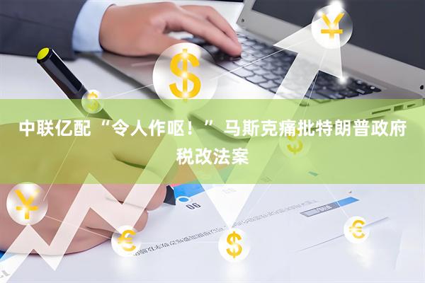 中联亿配 “令人作呕！” 马斯克痛批特朗普政府税改法案