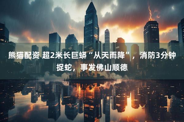 熊猫配资 超2米长巨蟒“从天而降”，消防3分钟捉蛇，事发佛山顺德
